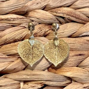 Gold Leaf Earrings